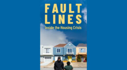 A flyer for fault lines, inside the housing crisis meeting.